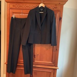 Women’s pinstripe suit
